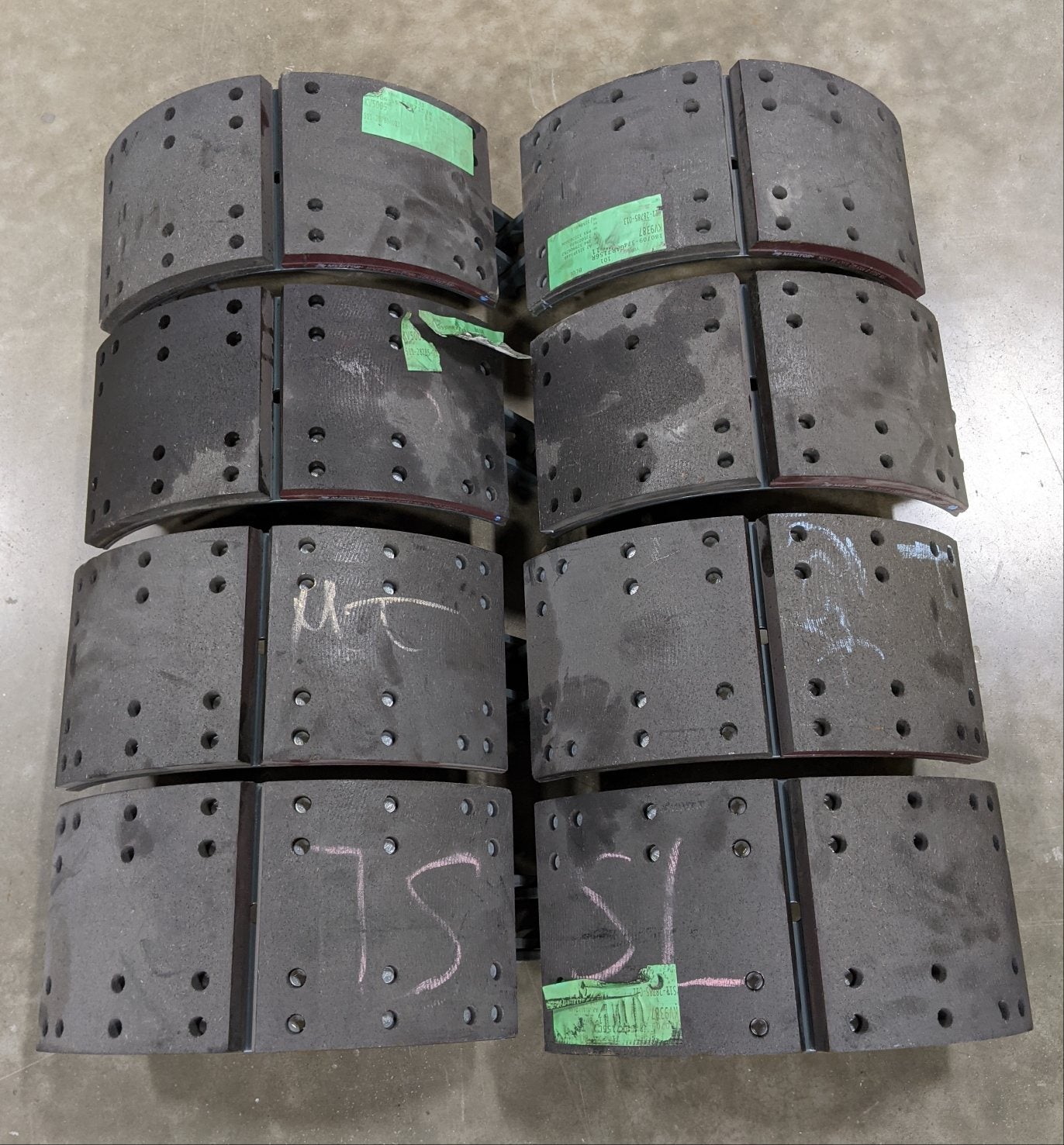 *New Take Off *4 Sets* Meritor 16.5" 4707QP 7" Brake Shoe Kits- P/N SMA2124707QP (9539195863356)