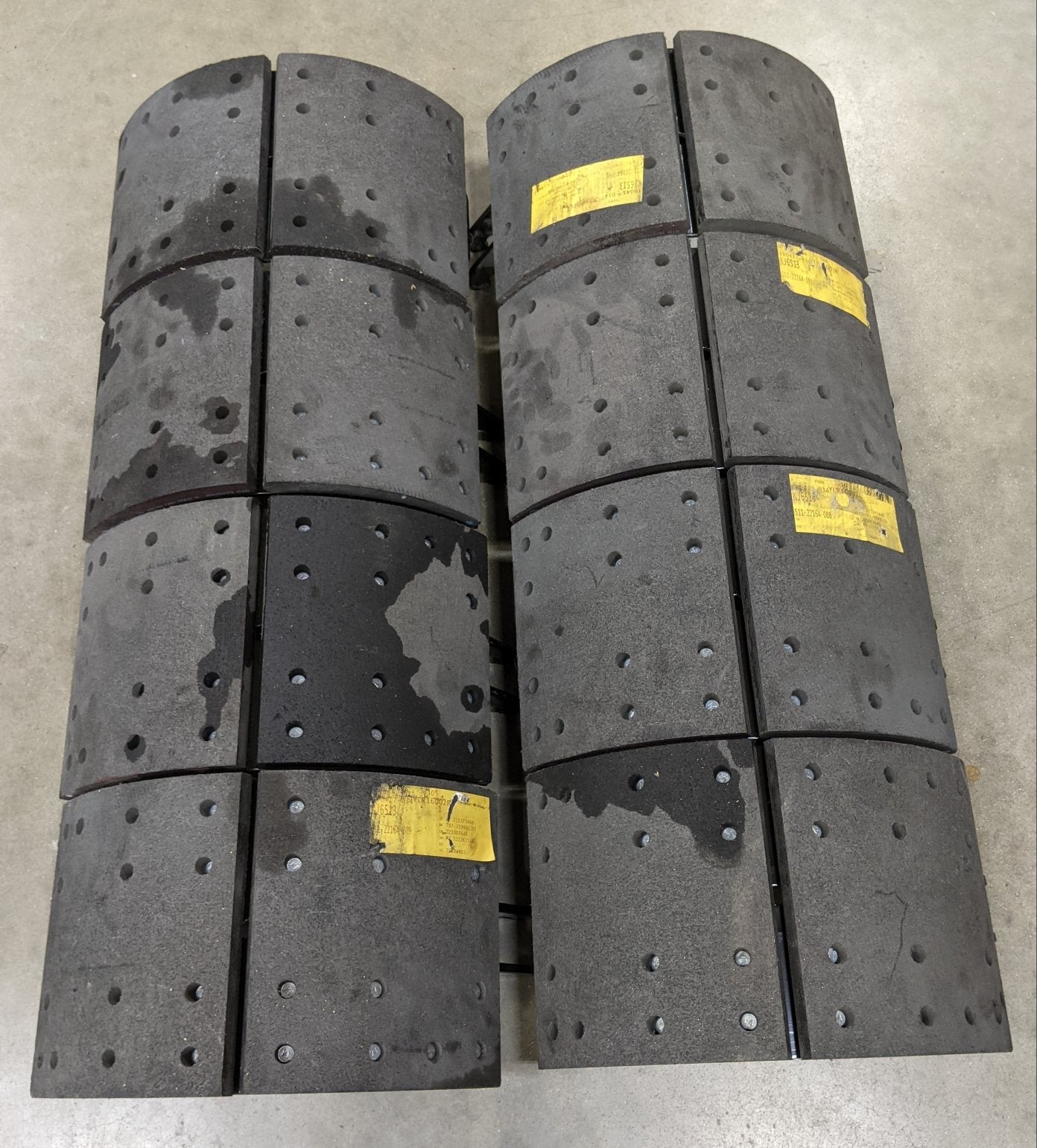 New Take Off *4 Sets* Meritor 16.5 4711QP 8 ⅝ Brake Shoe Kits- P/N SR3014711QP (9535025217852)