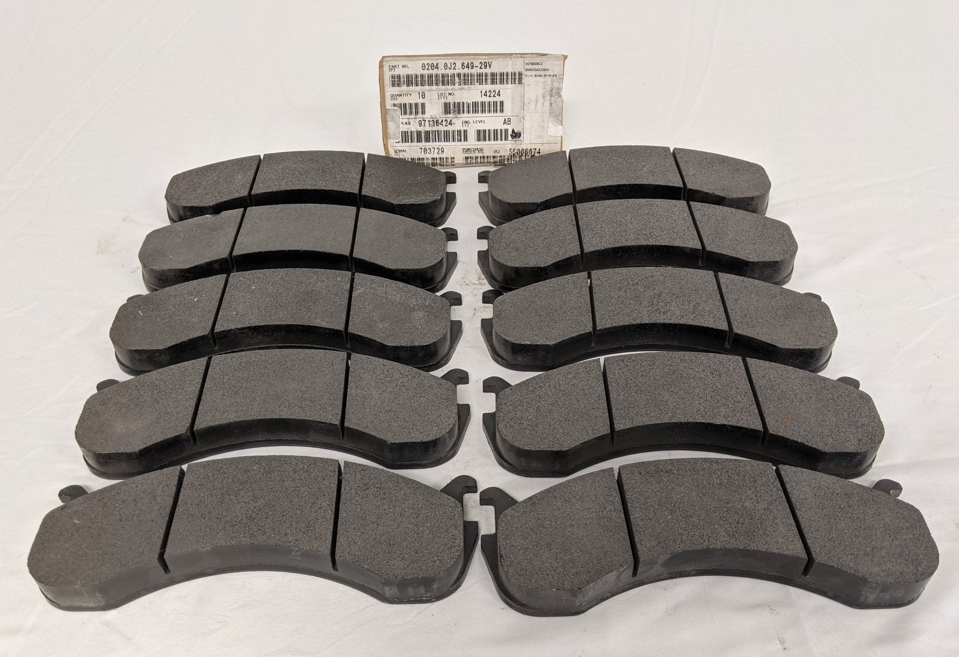 Lot of 10* Bendix HX-402-EE Front Disc Brake Pads - P/N BW Lot of 10* Bendix HX-402-EE Front Disc Brake Pads - P/N BW