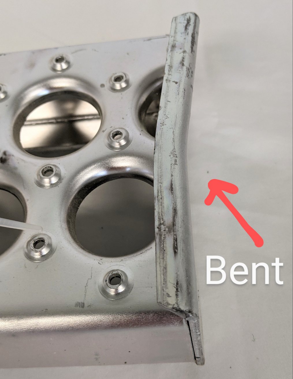 Damaged Freightliner 63" x 5" Polished Fuel Tank Step - P/N A22-77215-160 (9592286675260)