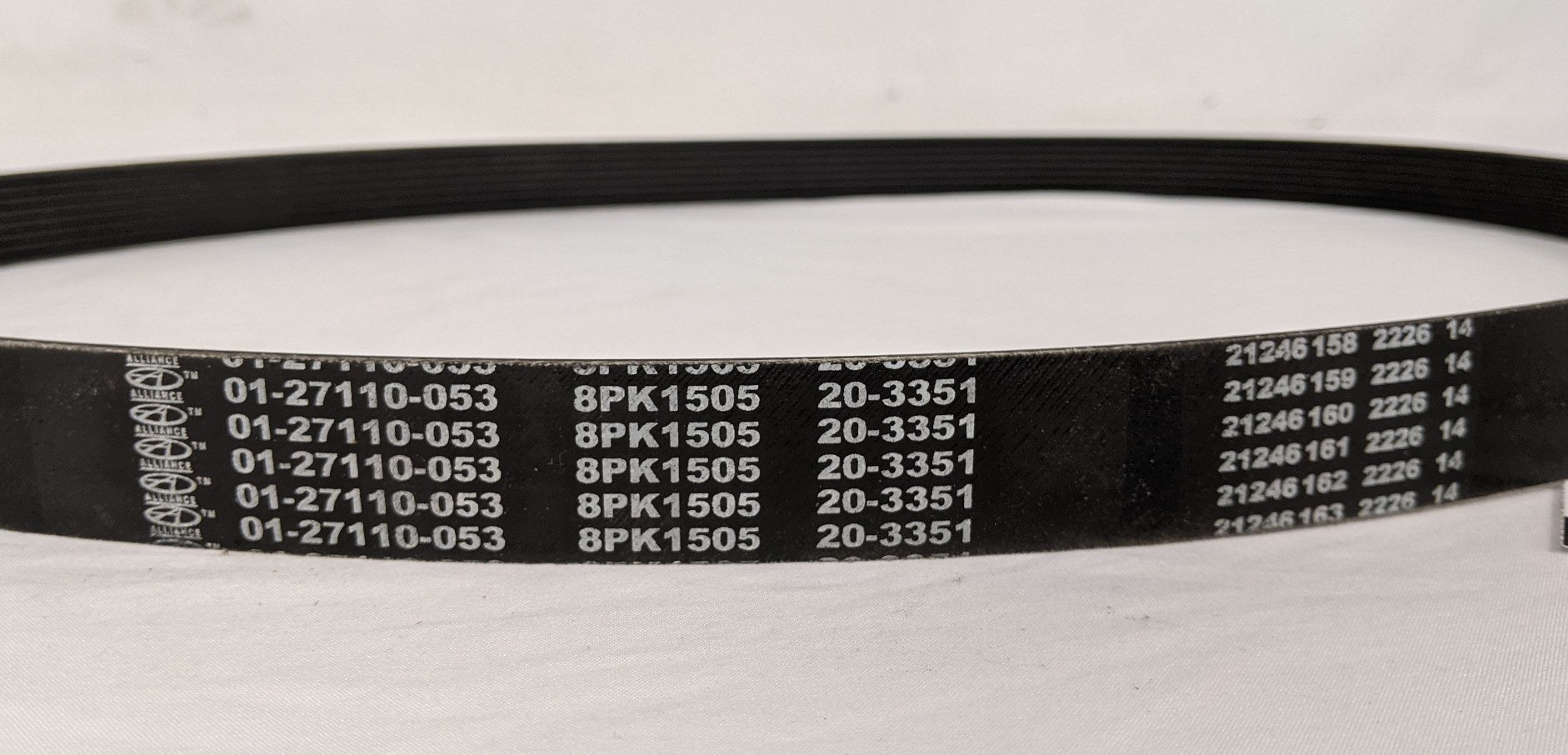 New Alliance C15 A 8 Rib 59 1/4" Poly Serpentine Fan Belt - P/N 01-27110-053 (9781400928572)