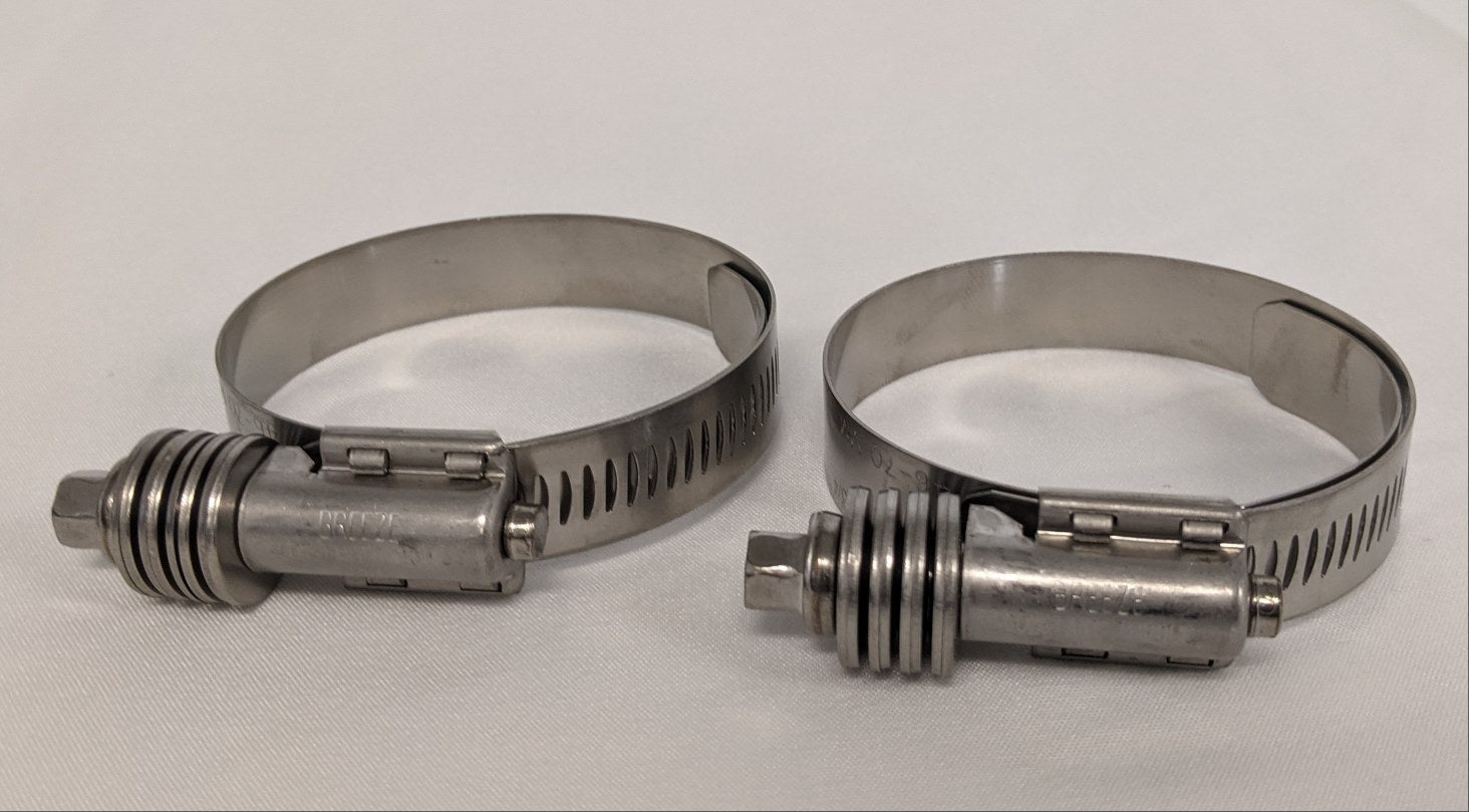 *Lot of 2* New 2" - 2 3/4" Hose Constant Torque Worm Clamp - P/N 23-12485-200 (9806297301308)