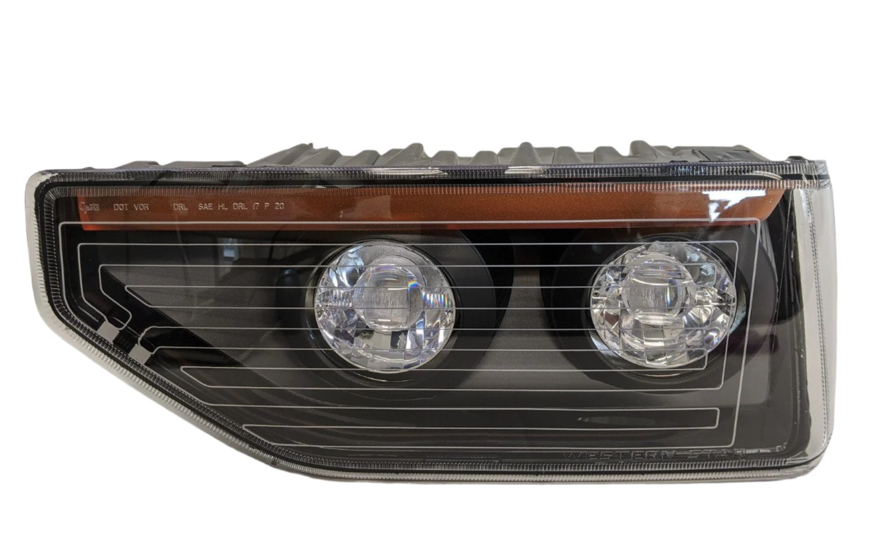 Western Star 47X, 49X SFA LH Amber Heated LED Head Light - P/N A66-10227-018 (6674048778326)