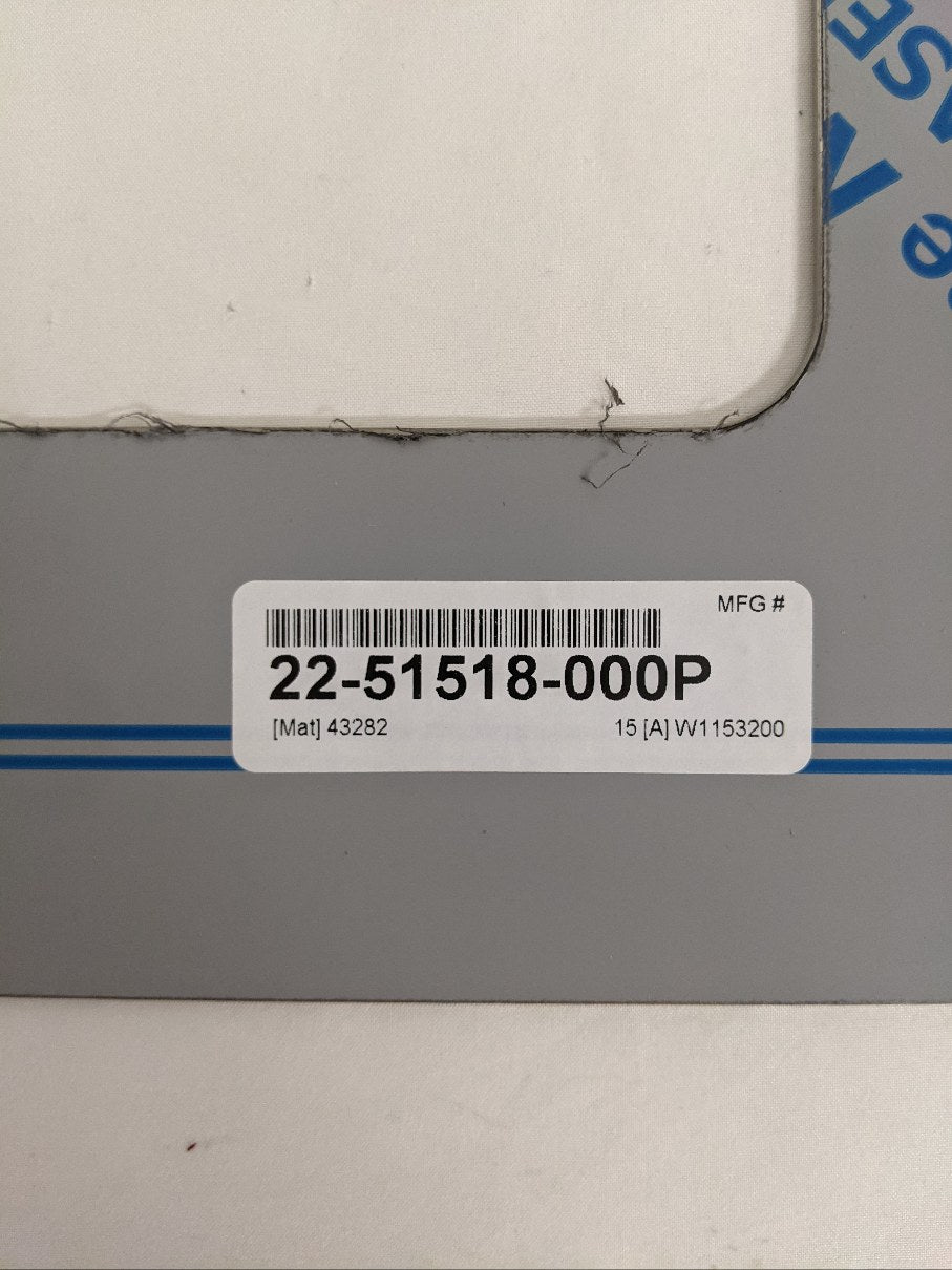 New Freightliner Panelite Stainless Steel Rear Mud Flap Plate- P/N 22-51518-000 (9822636540220)