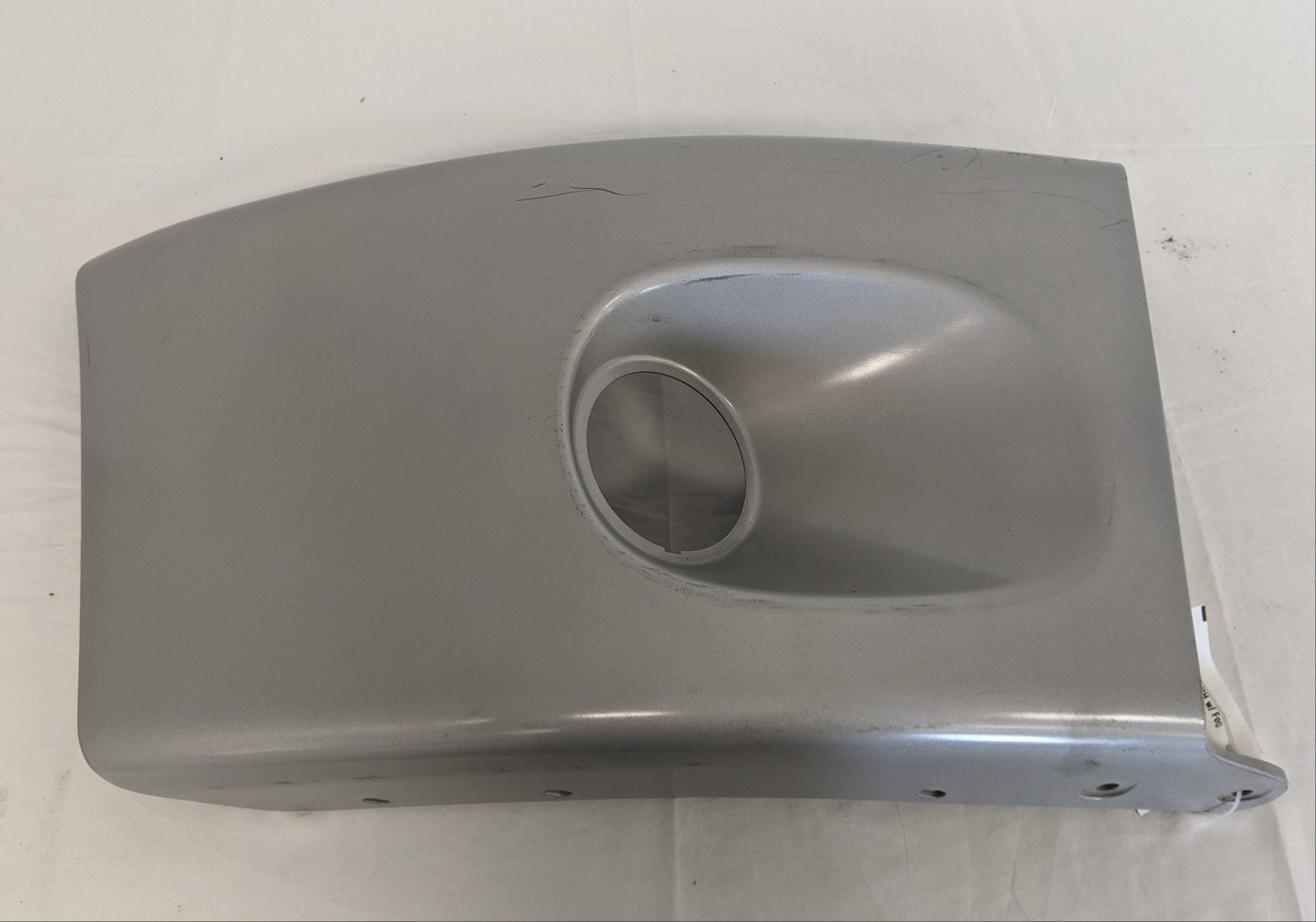 Freightliner M2 RH w/ Fog Light Cut-Out Plastic Bumper End - P/N 21-26517-011 (3939549970518)