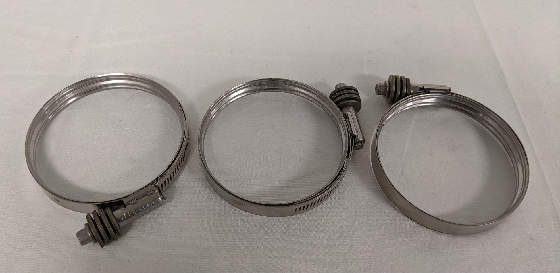 *Lot of 3* New Stainless Steel 2.81" - 3.75" Dia. Hose Clamp - P/N CT00344ADD (9833890808124)