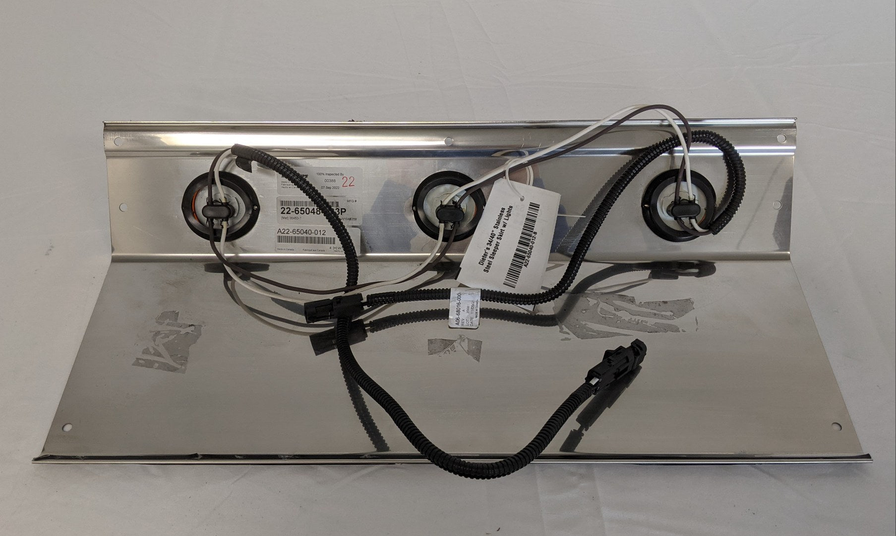 Dieter's 34/40" Stainless Steel Sleeper Skirt w/ Lights - P/N A22-65040-012 (9865311977788)