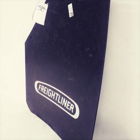 Used Freightliner LH Black 27" Mud Flap w/ Logo - P/N: 22-69608-213 (6698095542358)