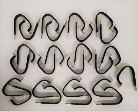 Umpco *Lot of 25 * 1 3/8" Cushioned Steel Loop Clamp - P/N S465G23-2 (6707547930710)