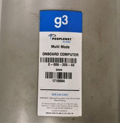 PeopleNet G3 Onboard Computer P/N E-006-205-AE (4525377290326)