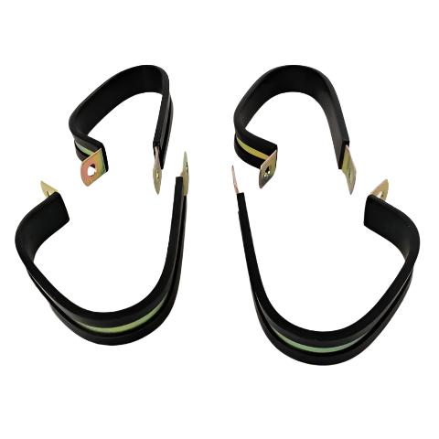 Umpco *Lot of 4 * 1 3/8" Cushioned Steel Loop Clamp - P/N S465G23-2 (6709742075990)