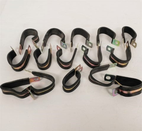 Umpco *Lot of 15* ¾" Cushioned Steel Loop Clamp - P/N S465G12-2 (6710075261014)