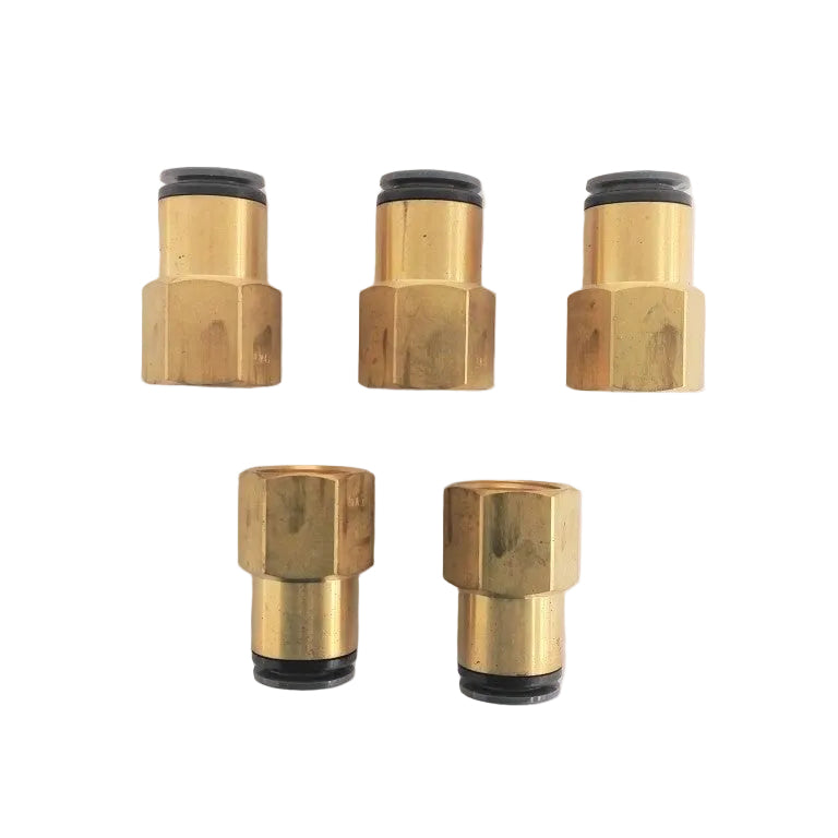 *Set of 5* SMC ½ PTC x ½ NPT Straight Female Conn. - P/N SMC KV2F13-37 (6785098448982)