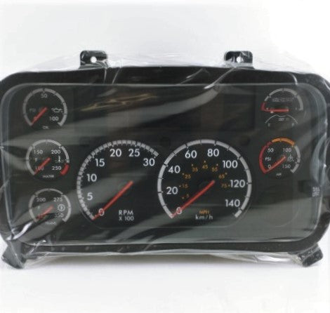 New Freightliner 7 Gauge Dash Cluster KM/H,Trans,1 Air P/N: A22-73529-010 (4564038418518)