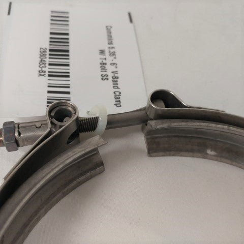 Cummins 5.35"- 6" V-Band Clamp W/ T-Bolt SS - P/N 2880483 (3939603120214)