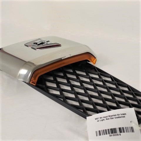 WST RH Hood Mounted Air Intake w/ Light, Red Star Unattached- P/N A17-21823-001 (6596557504598)