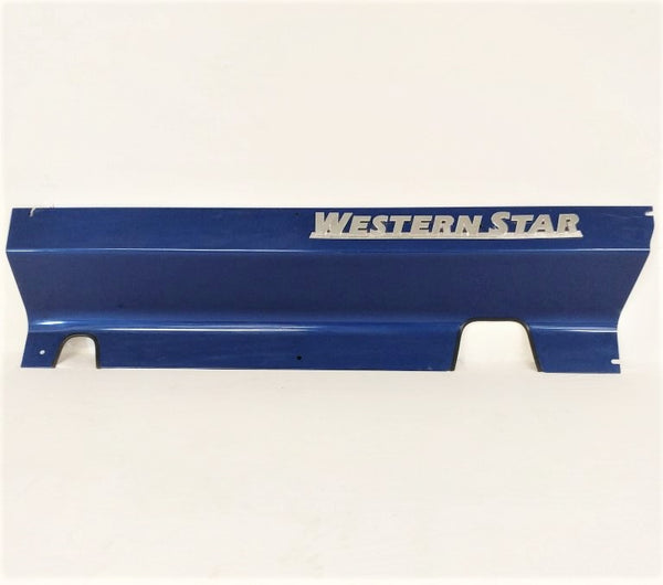 Western Star RH 68" Blue Fuel Cut Out Sleeper Skirt w/ Emblem (6779007238230)