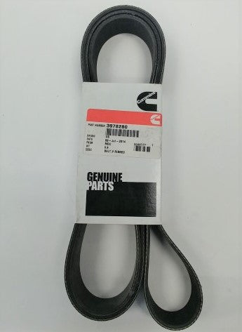 Genuine Cummins OEM V Ribbed Belt - Engine Belt - P/N 3978280 (3993907920982)