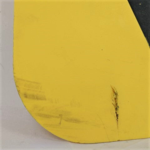Freightliner RH 24" Mitered 1 Yellow Mud Flap - P/N 22-61643-521 (6700462506070)