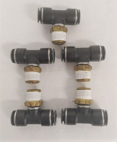 *Set of 5* SMC 1/2 MPT, 1/2 NT 1/2 NT PTC Tee Pipe - P/N KV2T13 37S (6628070195286)