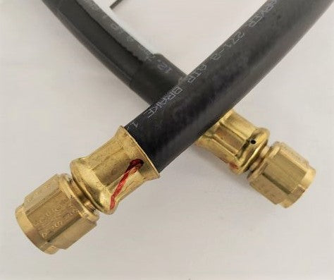 Parker 44" #8 Charge Back Air Line w/ SAE Swivel Fittings - P/N 12-21021-044 (6667522900054)