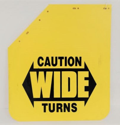 Freightliner LH 27" Mitered 1 Yellow Mud Flap - P/N 22-61643-513 (6742914269270)