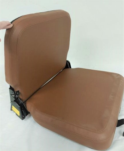 Damaged Freightliner LH Brown Lounge Seat - P/N A18-69119-002 (6726303023190)