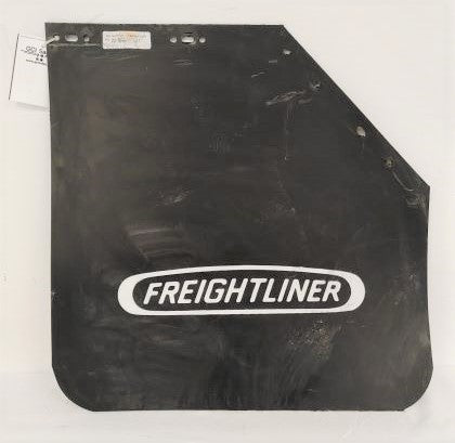 Used Freightliner RH 24" Rear Black Mud Flap w/ Logo- P/N: 22-69608-221 (6698097770582)