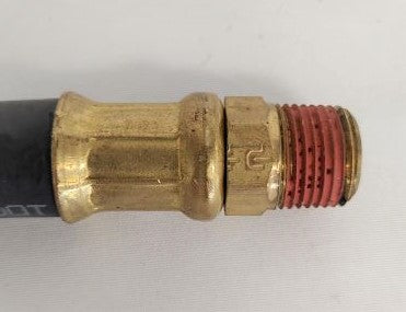 Parker 58" #6 Fiber Braid Hose w/ -6 Swivel & 3/8-18" MPT - P/N 12-20823-058 (6720006946902)
