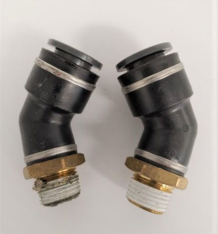 *Pk of 5* SMC 3/4 PTC x 1/2-14 Male NPT 45° Elbow - P/N SMC KV2K19-37S (6735451488342)