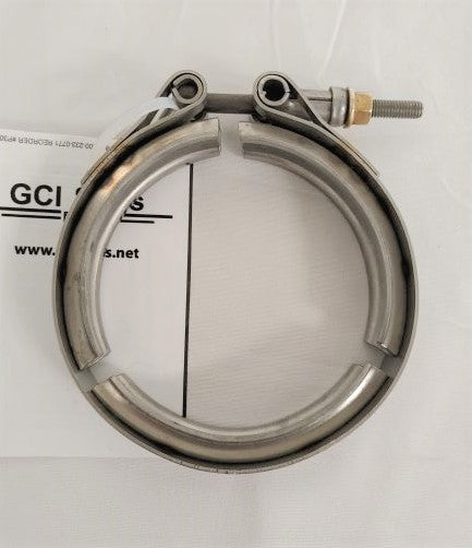 Heavy Duty Engine Exhaust Clamp Band w/ T-Bolt - P/N TCX T130158342AC2 (6741245165654)