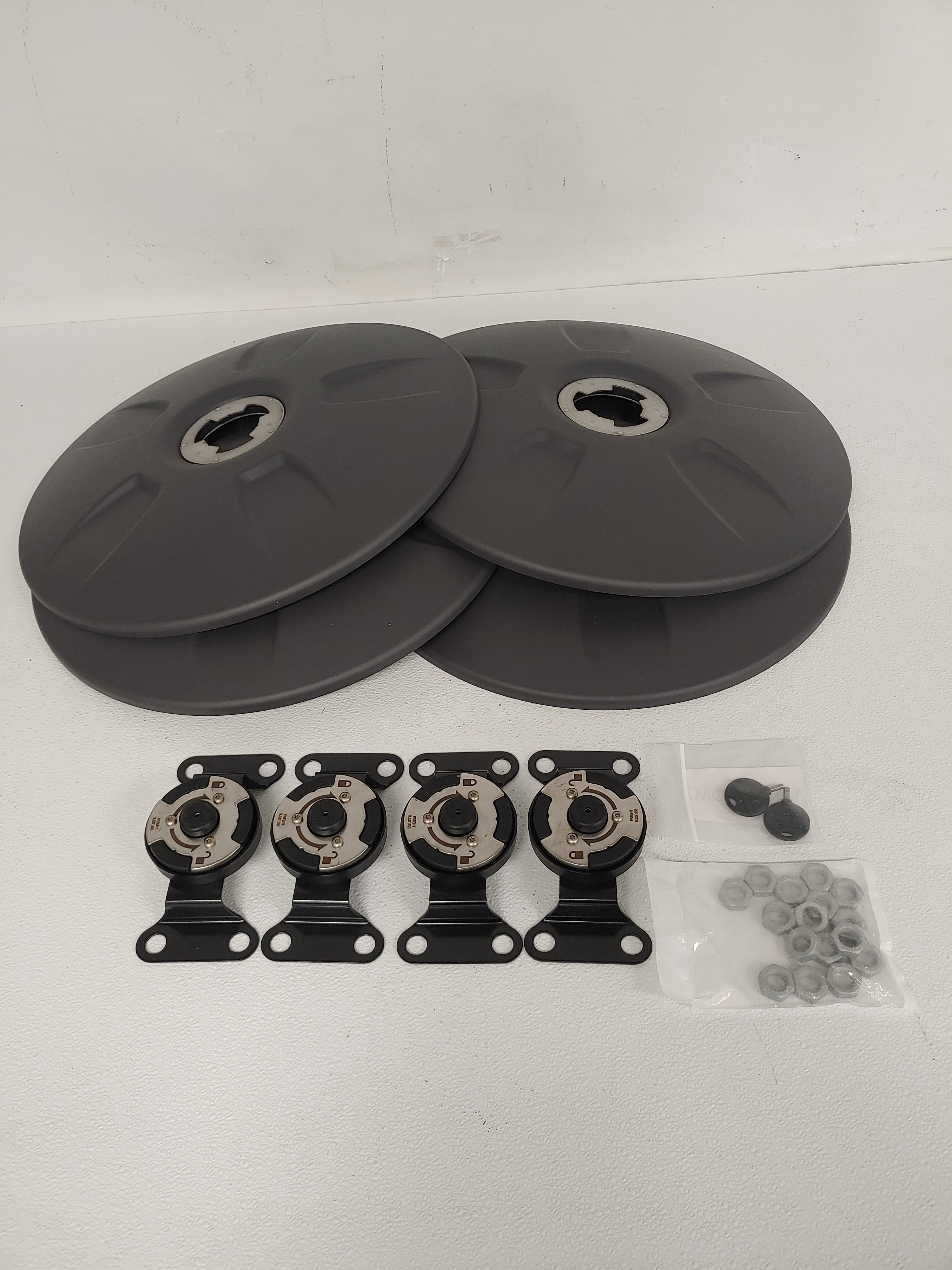 Flow Below™ Short Gray Single Spring Wheel Cover Kit - P/N A22-74255-032 (7997841342780)