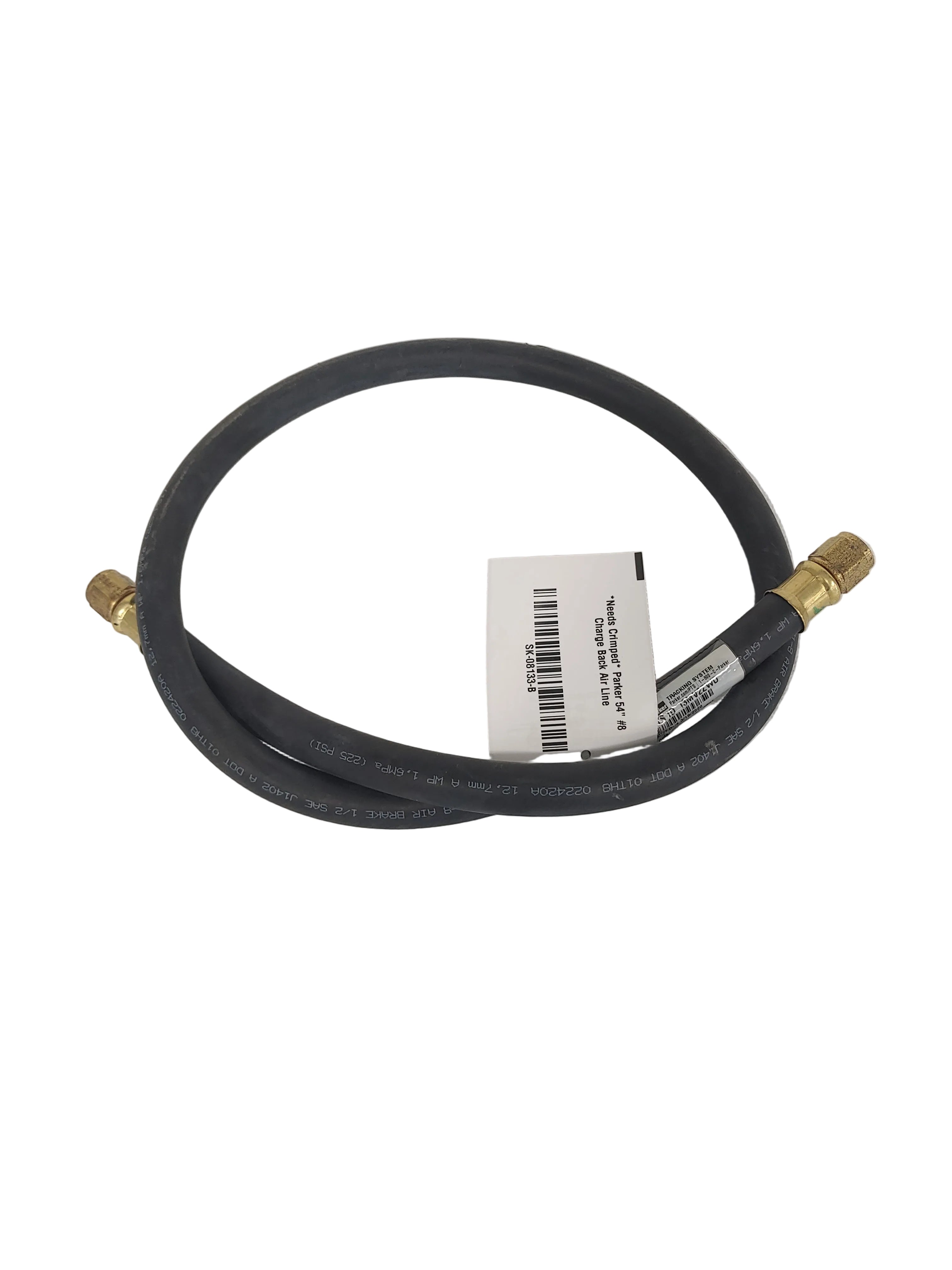 *Needs Crimped* Parker 54" #8 Charge Back Air Line - P/N 12-21021-054 (8266721624380)