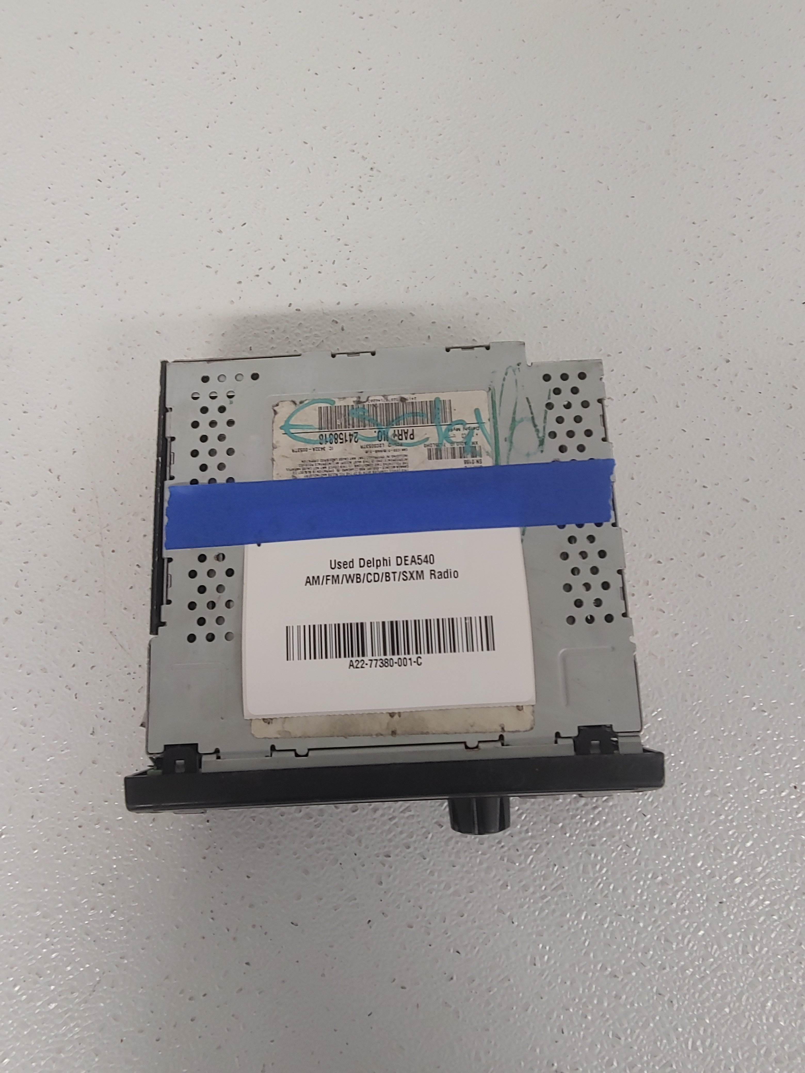 Used Delphi DEA540 AM/FM/WB/CD/BT/SXM Radio - P/N: A22-77380-001 (6823957463126)