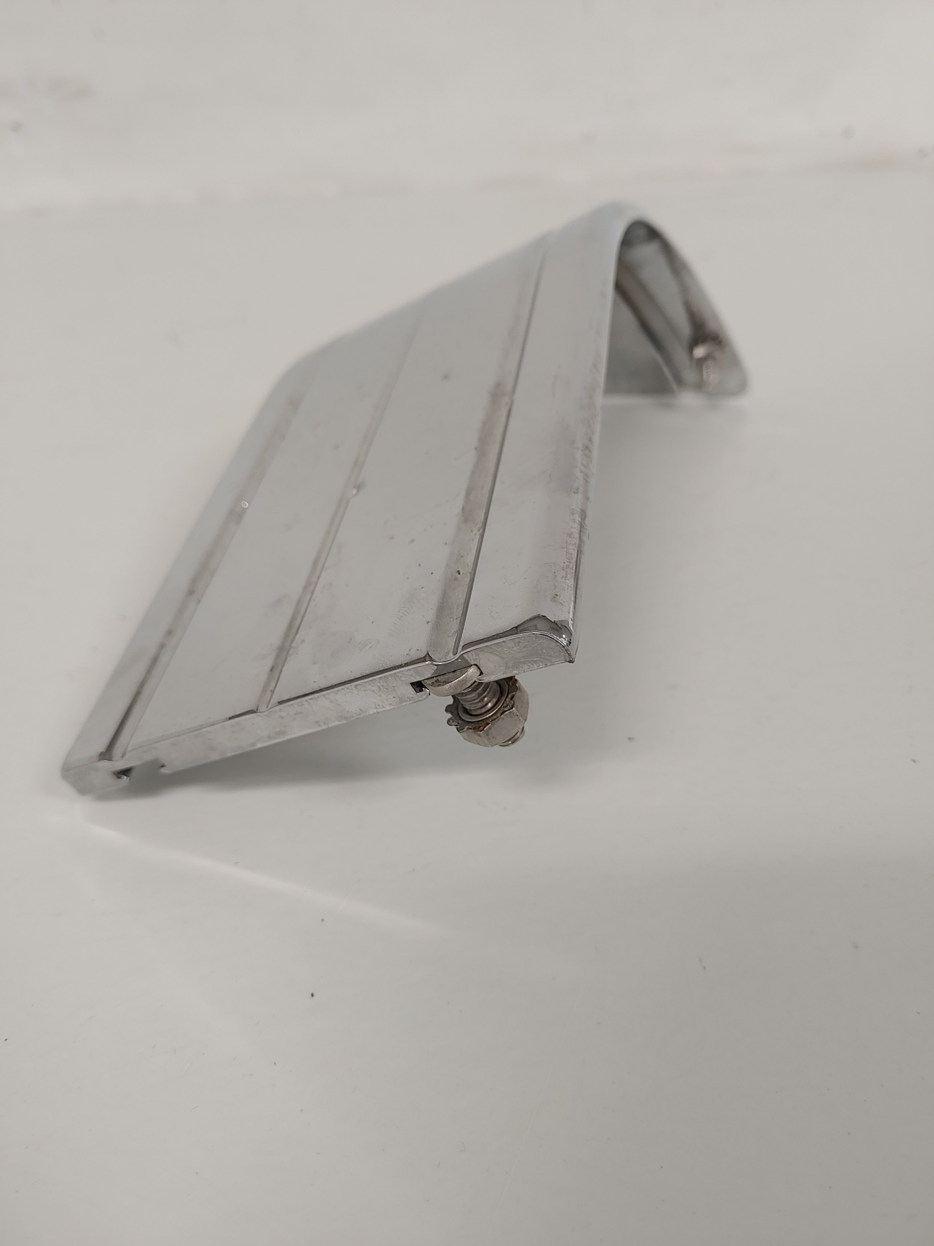 Used Freightliner Coronado RH Corner Chrome Valance Panel -P/N 22-53888-001 (3939575070806)