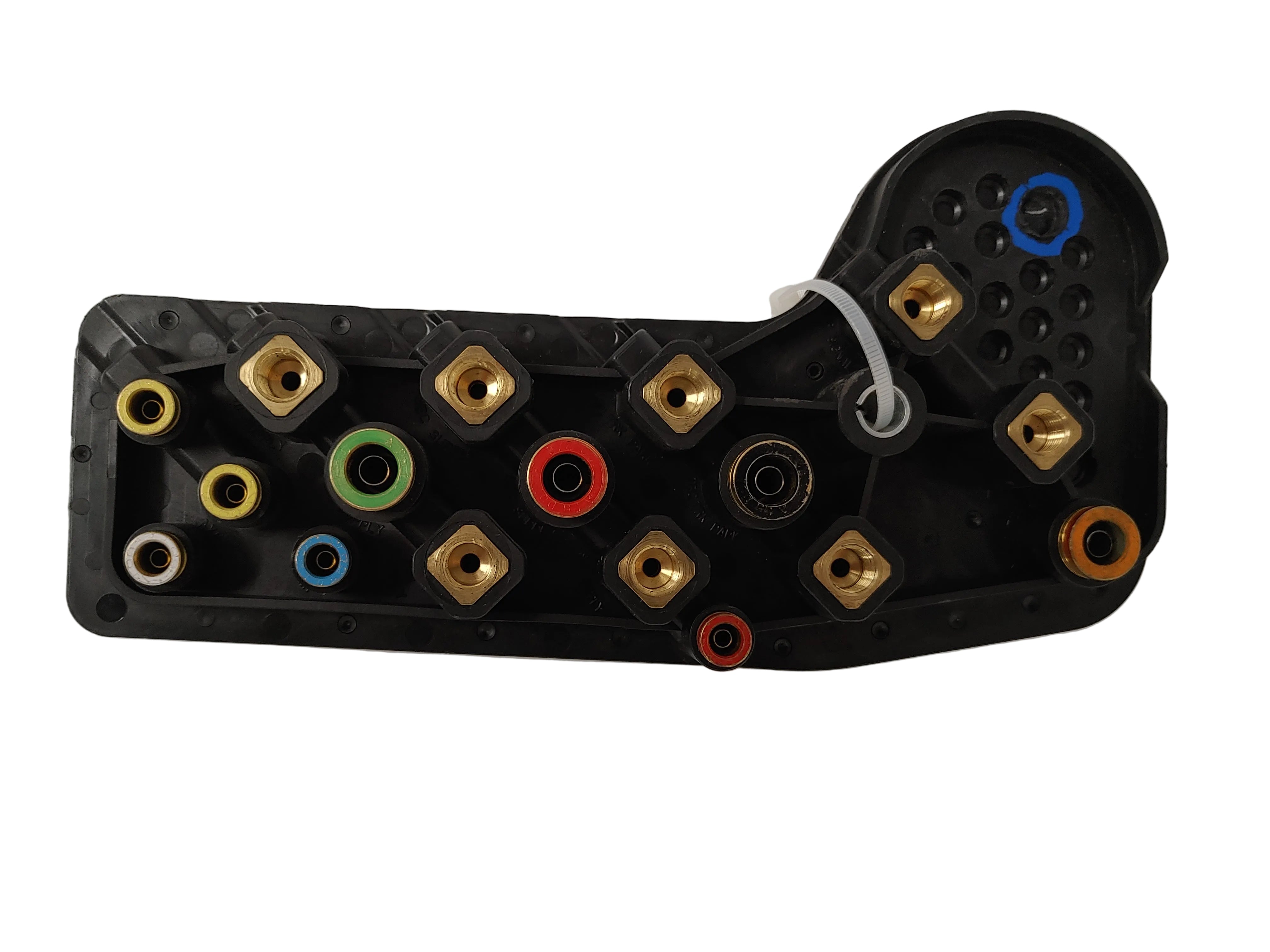 Damaged Freightliner Air Passthru Switch Manifold - P/N: 12-26964-001 (3939486171222)