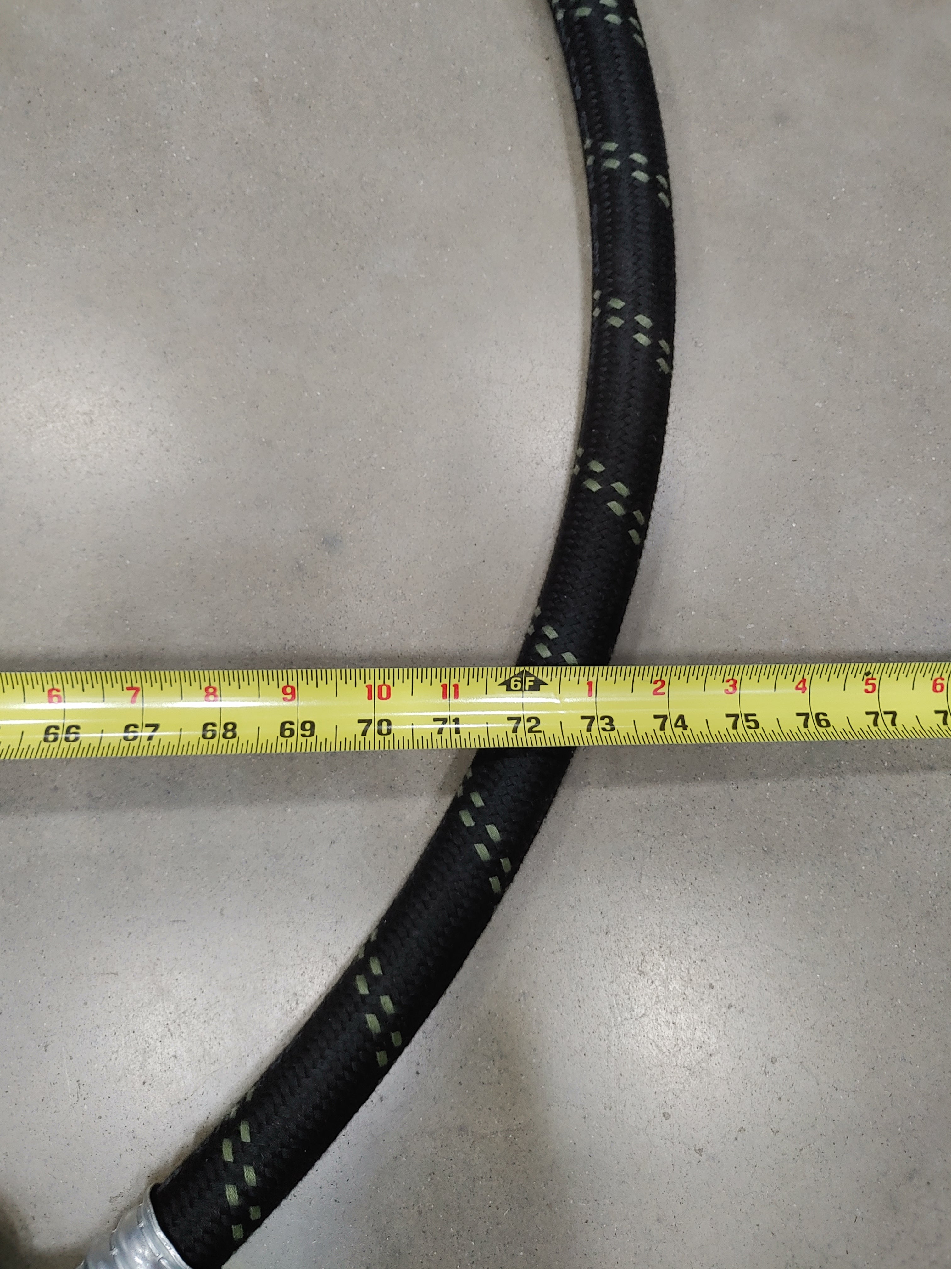 Parker # 213-16 139" Wire Braid Hose W/ 90° Elbow - A23-12428-139 (8164868096316)