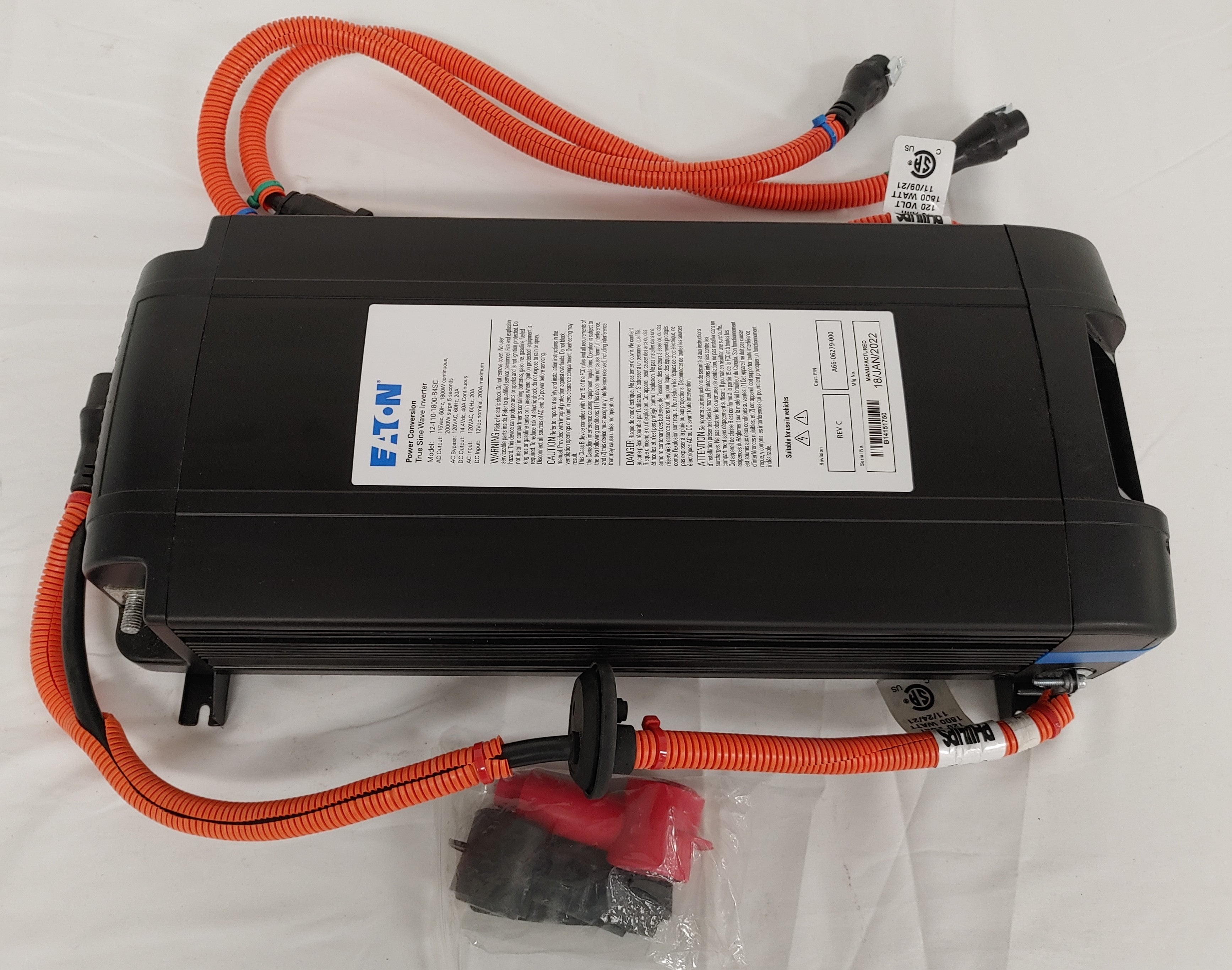 Used Eaton 1800W True Sine Wave Inverter - P/N A66-06279-000 (8078086701372)