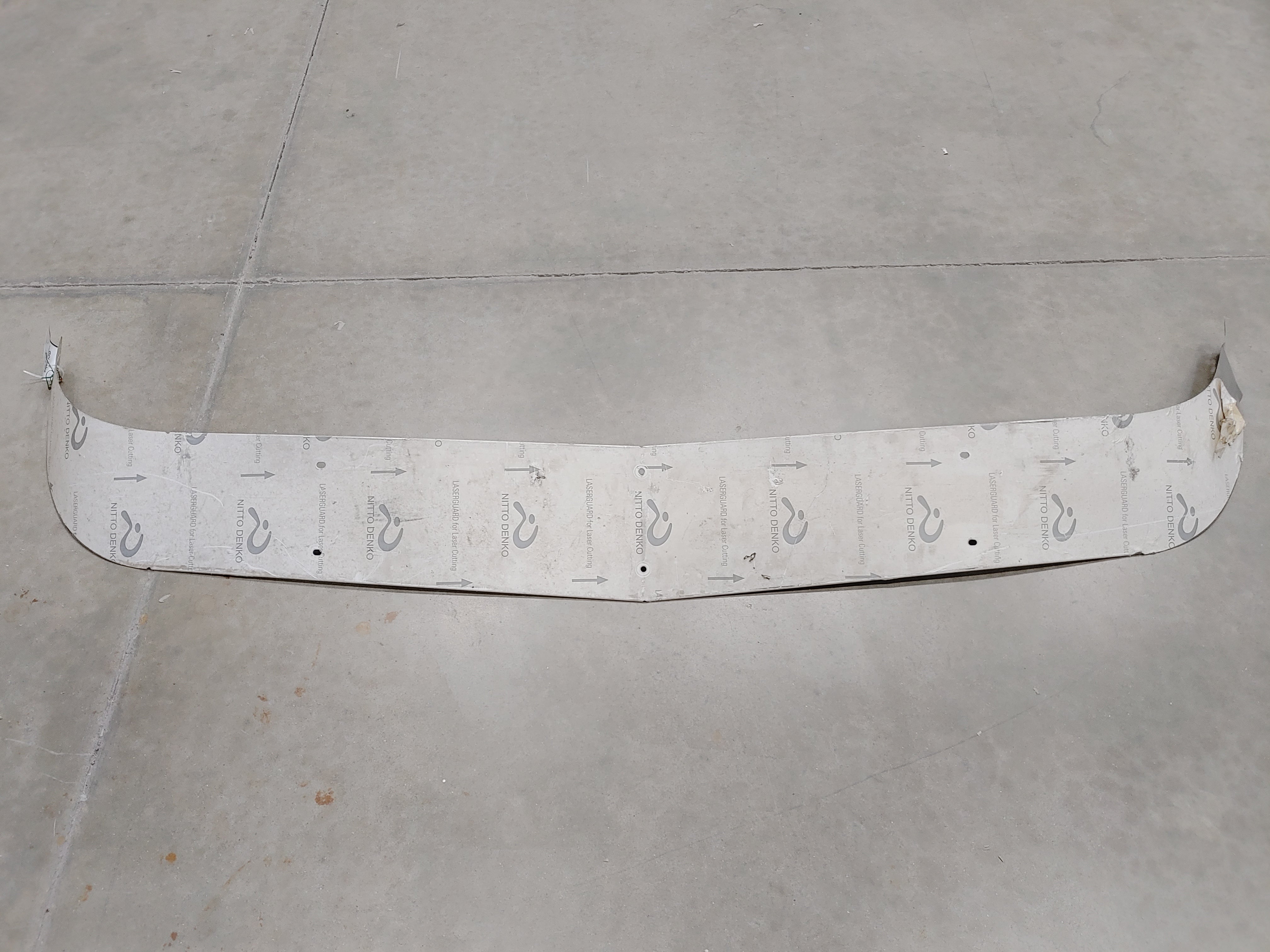 Damaged Freightliner SS Exterior Sun Visor - P/N 22-65181-000