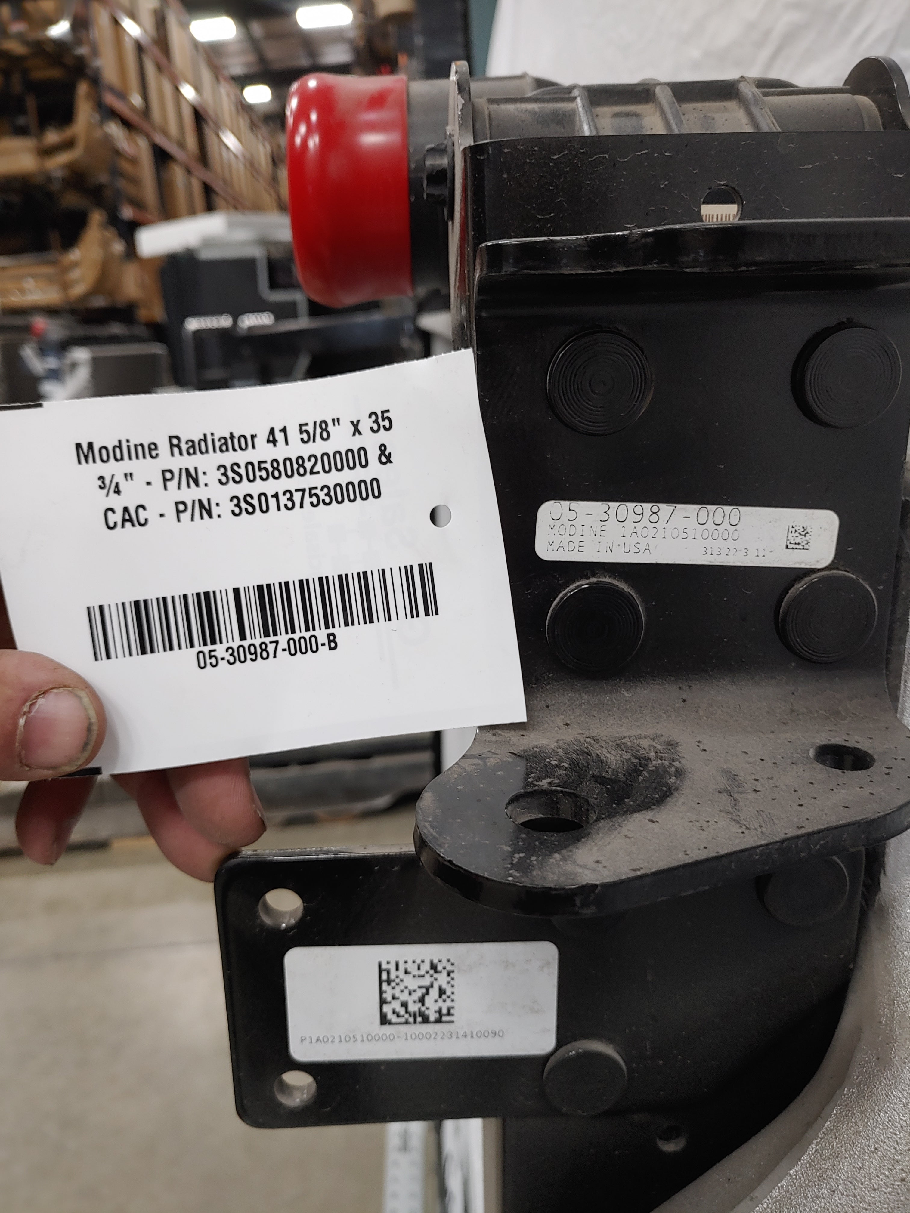 Modine Radiator 41 ¾" x 35 ¾" - P/N 3S0580820000 & CAC - P/N 3S0137530000 (8240648192316)