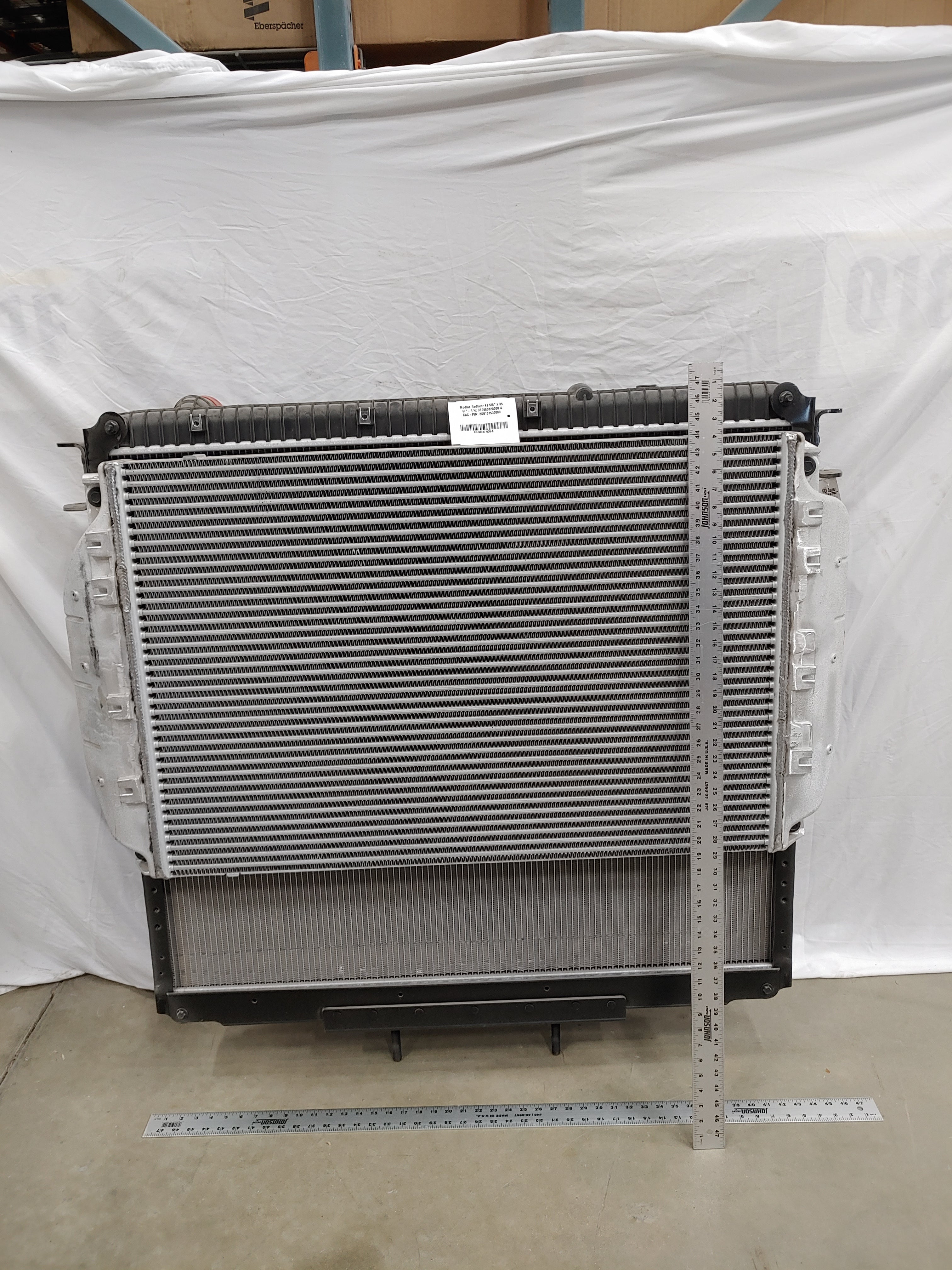 Modine Radiator 41 ¾" x 35 ¾" - P/N 3S0580820000 & CAC - P/N 3S0137530000 (8240648192316)