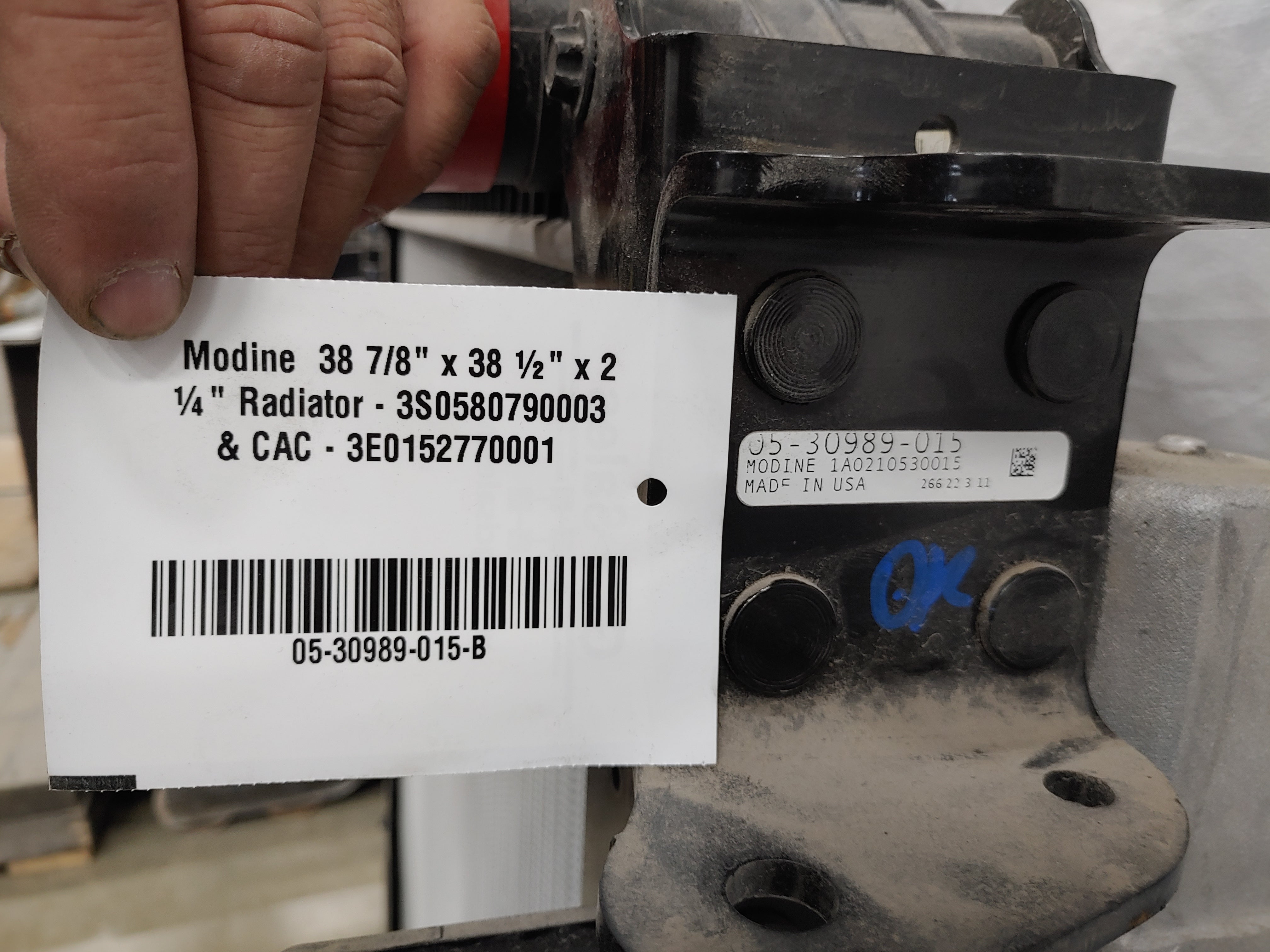 Modine 38 7/8" x 38 ½" x 2 ¼" Radiator - 3S0580790003 & CAC - 3E0152770001 (8240599957820)