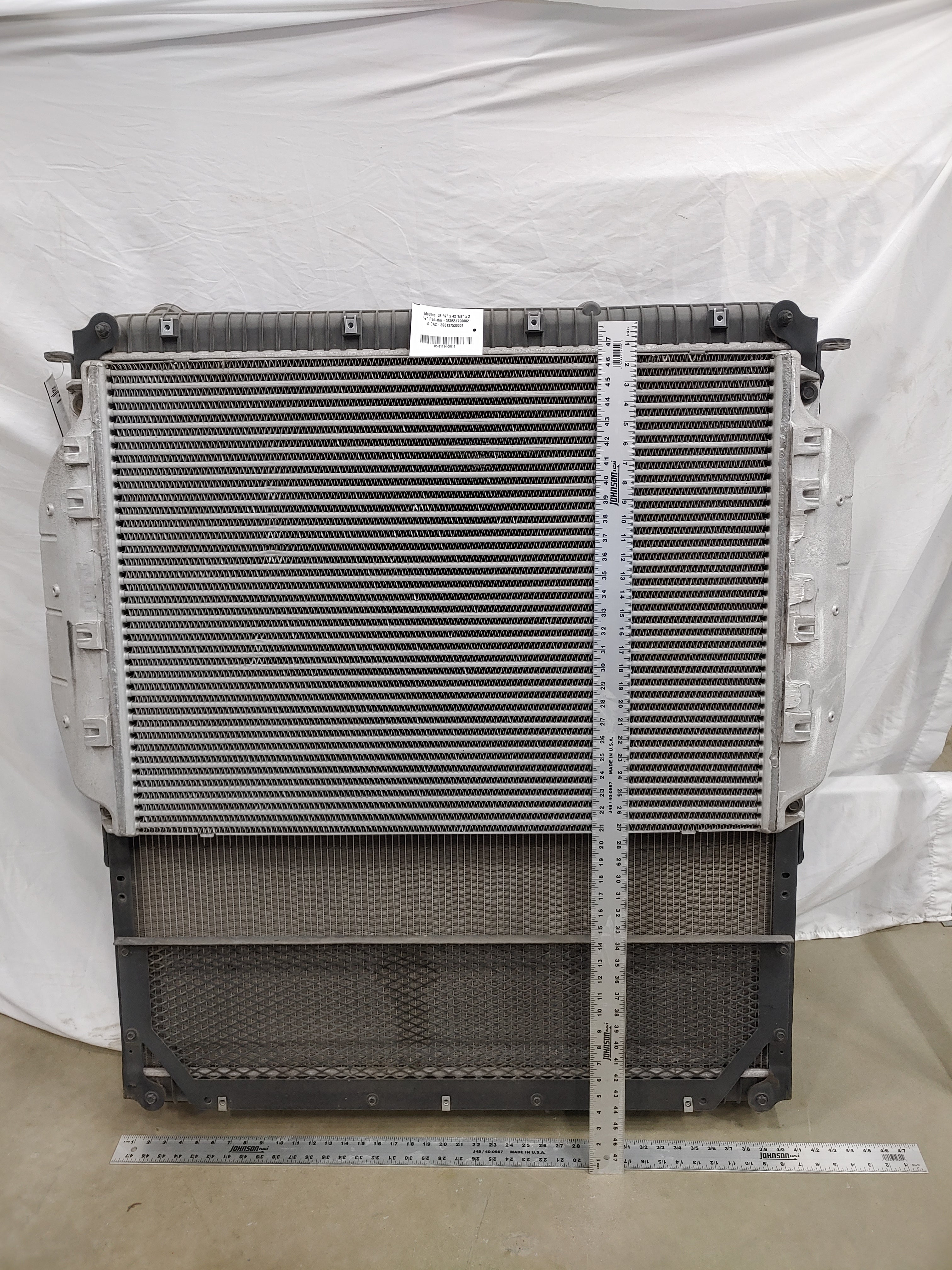 Modine 38 ¾" x 42 1/8" x 2 ¼" Radiator - 3S0581790002 & CAC - 3S0137530001 (8240645603644)