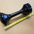 Go Air Horns Air Horn Assembly--12"--Black Round Weather Shield--1/4" Air Inlet (3961904595030)