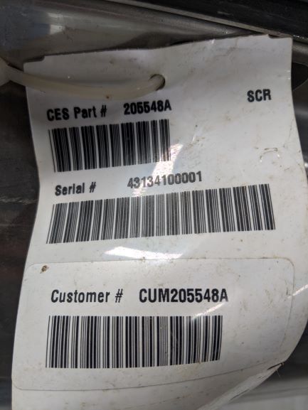 Cummins Aftertreatment ISX HZ ASSY P/N CUM205548A (6567665696854)