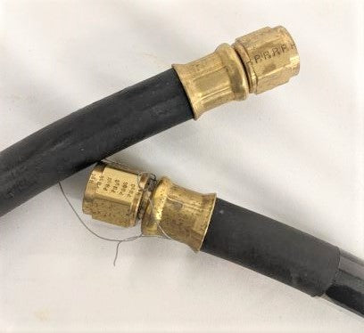 54" Parker 8, C/B, SAE 45, Swivel End Pre-Assembled Air Line - P/N 12-21021-054 (6557773922390)