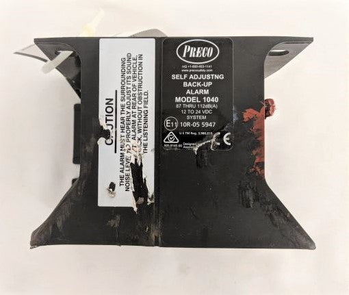 Cracked Preco Back-Up Alarm - P/N PRO 1040 / 10R-05 5947 (8260496326972)