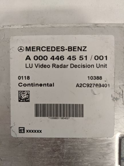 Used Mercedes-Benz Video Radar Decision Unit - P/N A 000 446 45 51 / 001
