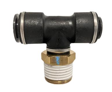 SMC 1/2 MPT, 3/8 NT 1/2 NT PTC Tee Pipe - P/N KV2T11 13 37S
