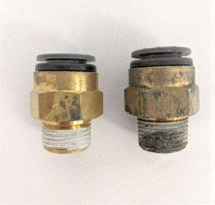 *Pk of 10* SMC 3/8 MPT to 1/2 NT Straight Connector - P/N  SMCKV2 H13 36S (6627922378838)